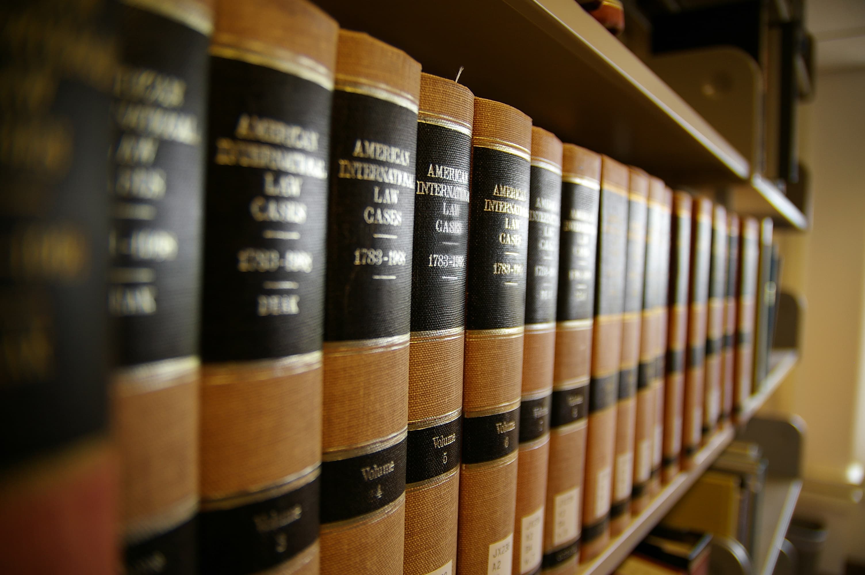 Professional lawyer in courtroom